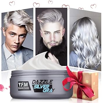 Haar Cream, Y.F.M Haarwachs Unisex DIY Haarformung Silbergraue Cream, Frische und Natürliche Frisur Wax Stylingcreme, Hair Cr