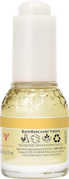 BURT’S BEES GLOW BOOSTER FACE SERUM WITH ANTIOXIDANT-RICH OILS FOR NORMAL AND COMBINATION SKIN, 0.51 FLUID OUNCES