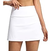 Soothfeel Tennis Skirts for Women 14.5" High Waisted Golf Skirt with Shorts Pockets Workout Athletic Skorts for Woman