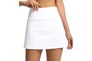 Soothfeel Tennis Skirts for Women High Waisted Golf Skirt with Shorts Pockets Workout Athletic Skort for Woman Casual