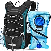 NONSAR Hydration Backpack, Hiking Backpack with 3L Water Bladder, Lightweight Insulation Hydration Pack, Water Backpack for Hiking, Cycling, Running, Festival, Camping for Men Women