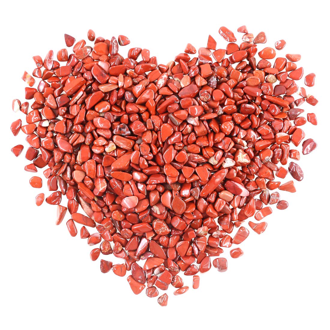 Swpeet 1 Pound Red Jasper Small Tumbled Chips Stone Gemstone Chips Crushed Pieces Irregular Shaped Stones Crystal Chips Stone Perfect for Jewelry Making Home Decoration