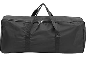 Anneome Portable Large Black BBQ Tool Storage Bag for Outdoor Barbecue, Camping, and Picnic Grill