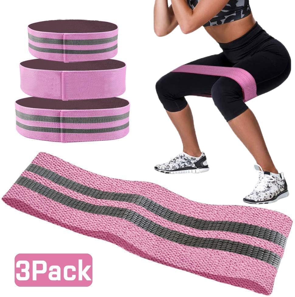 AOSEA Resistance Bands, Premium Exercise Fitness Loop Band with Non-Slip Design for Hips & Glutes, 3 Resistance Level Workout Booty Bands for Women and Men, Perfect for Home Fitness, Yoga, Pilates