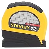 Stanley STHT30810 Lever Lock Tape Rule, 12' x