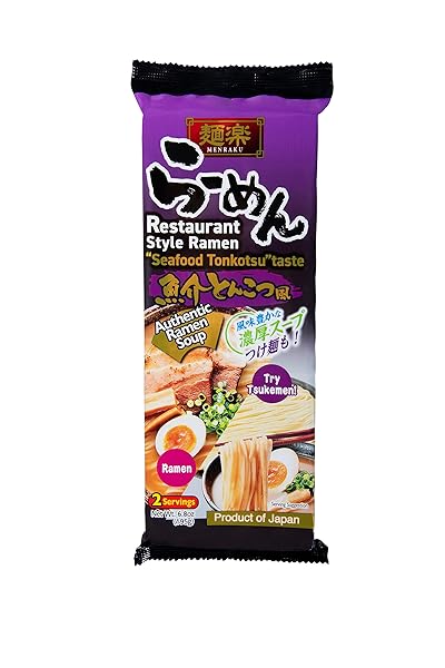 HIKARI MENRAKU RESTAURANT STYLE SEAFOOD TONKOTSU TASTE 2SVGS 6.8OZ(195G)