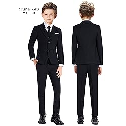 Marvelous World Suits Black Slim Fit Size 8 Formal