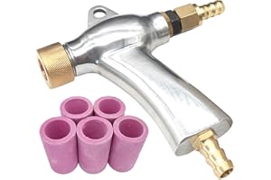 HOLDWIN Sand Blaster Gun, Sandblasting Sandblaster Gun Kit for Sandblast Blast Cabinet with 5Pcs Ceramic Nozzles