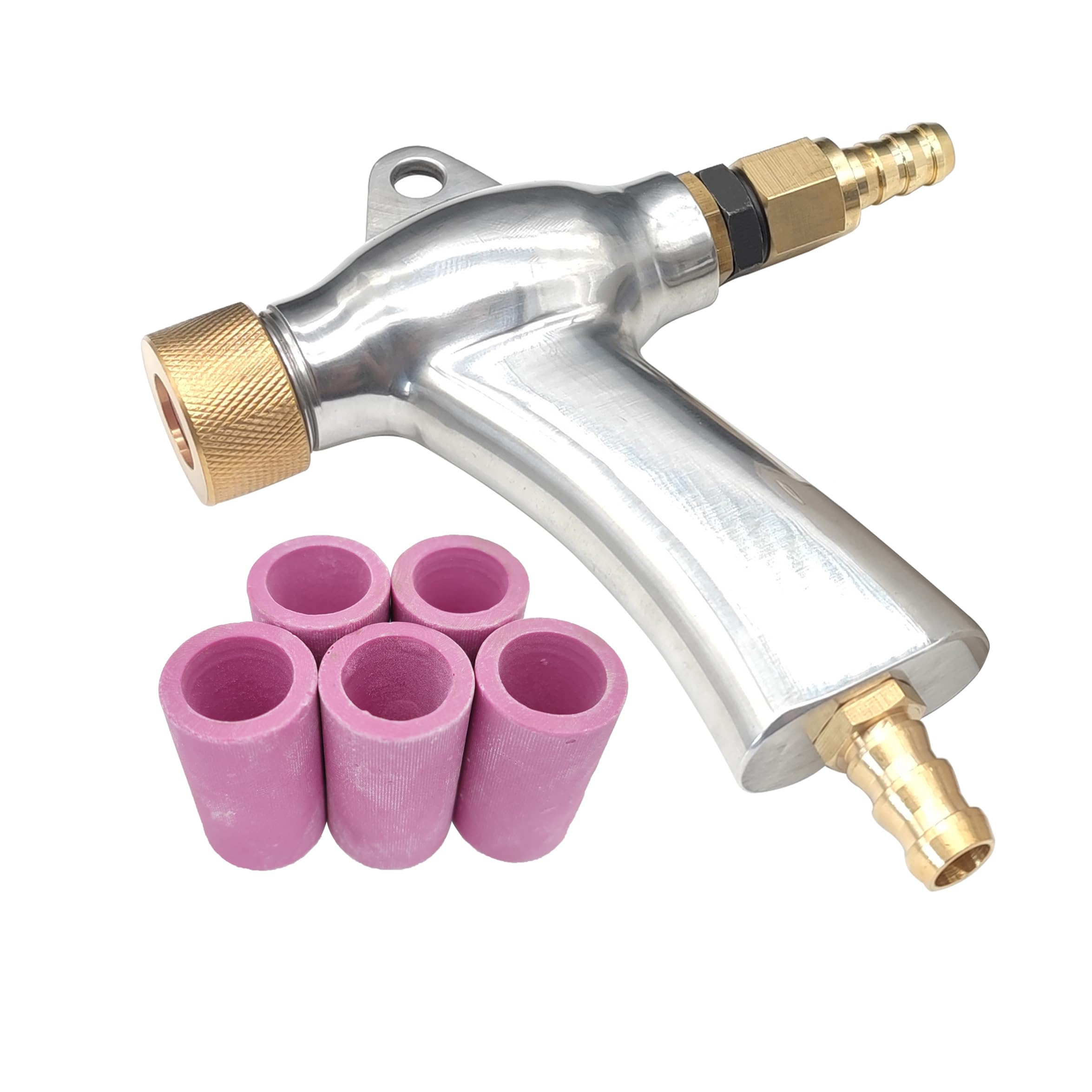 Photo 1 of Sand Blaster Gun, Sandblasting Sandblaster Gun Kit for Sandblast Blast Cabinet with 5Pcs Ceramic Nozzles