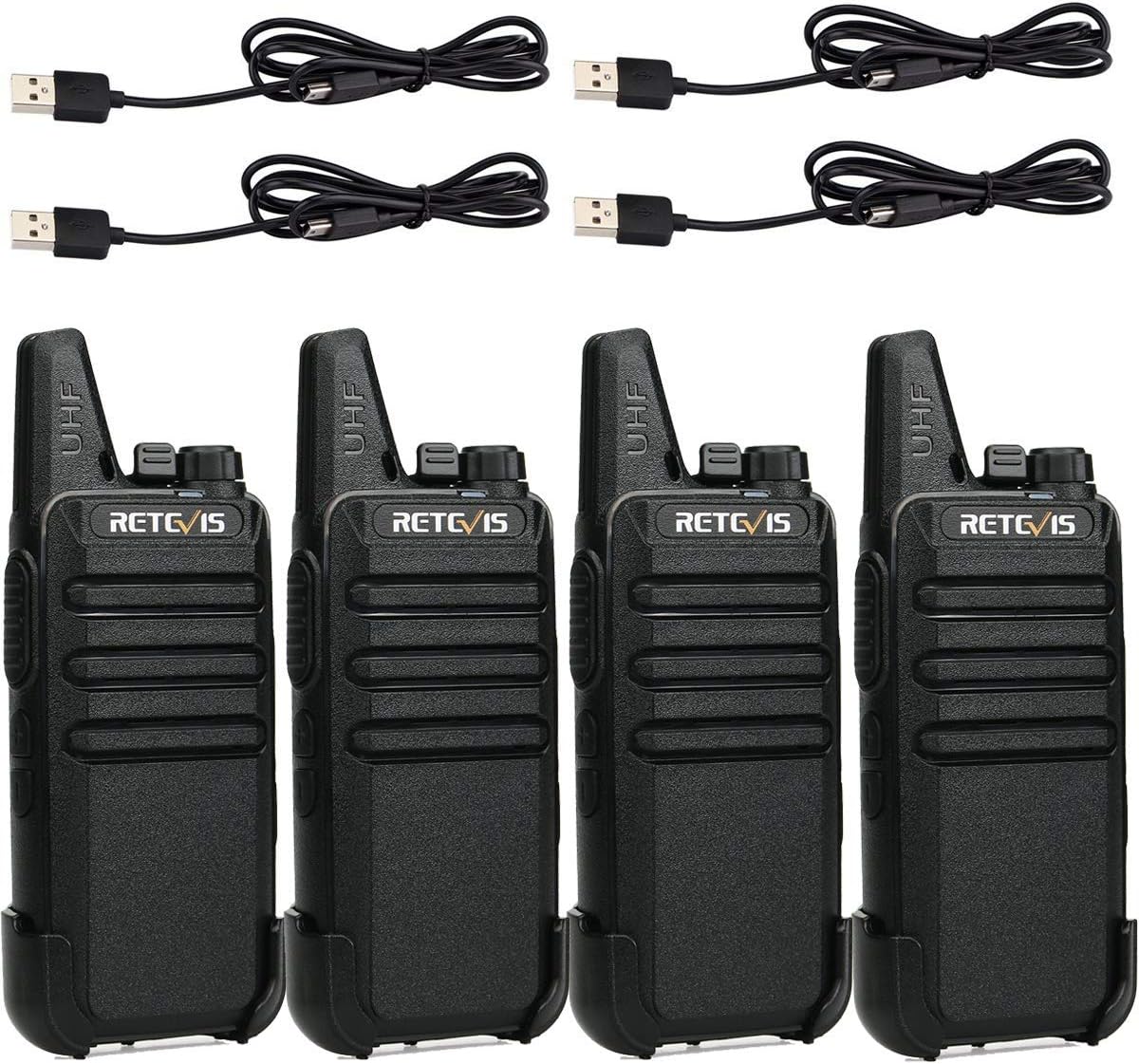 Retevis RT622 Walkie Talkies for Adults Mini 2 Way Radio Rechargeable, 113g Portable Radio, VOX, PMR446
