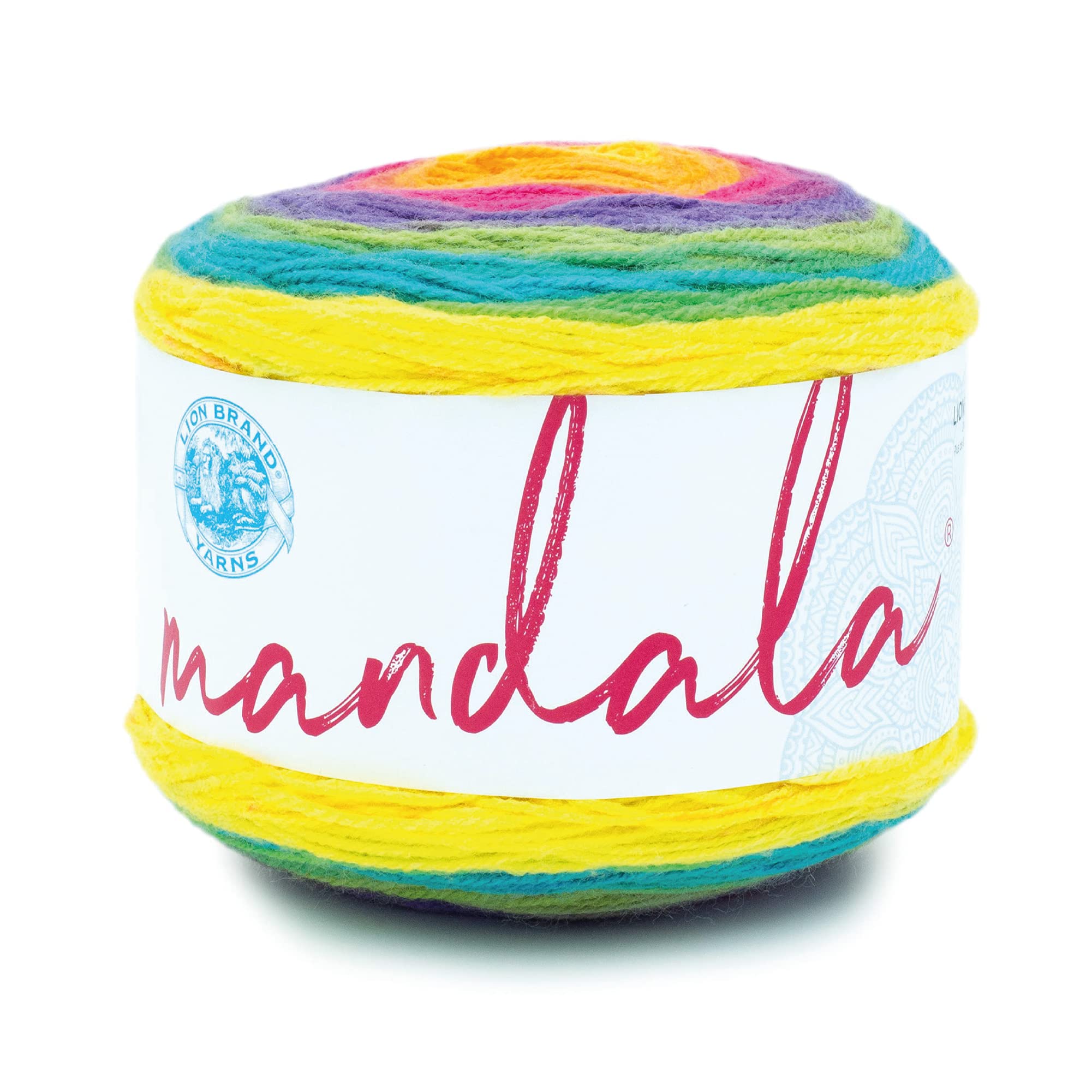 Lion Brand Yarn, Mandala DK Lightweight Yarn for Knitting, Crochet, and Crafts, Gnome, 1 Pack, Self-Striping Acrylic Fiber for Baby Blankets, Multicolor Shawls and Variegated Cardigans — image 1
