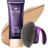 Westmore Beauty Body Coverage Perfector & Brush - Waterproof Leg Makeup- 2W | Blend & Blur body brush, water resistant leg &