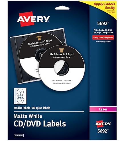 Avery Aplicador de CD-Stomper 98107 com software e etiquetas