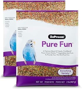 ZuPreem Pure Fun Bird Food for Small Birds, 2x2lb