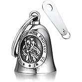 Bandmax Motorcycle Keychain for Biker Stainless Steel Safe Driving Guardian Bells for Motorcycles