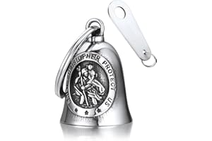 Bandmax Motorcycle Keychain for Biker Stainless Steel Safe Driving Guardian Bells for Motorcycles