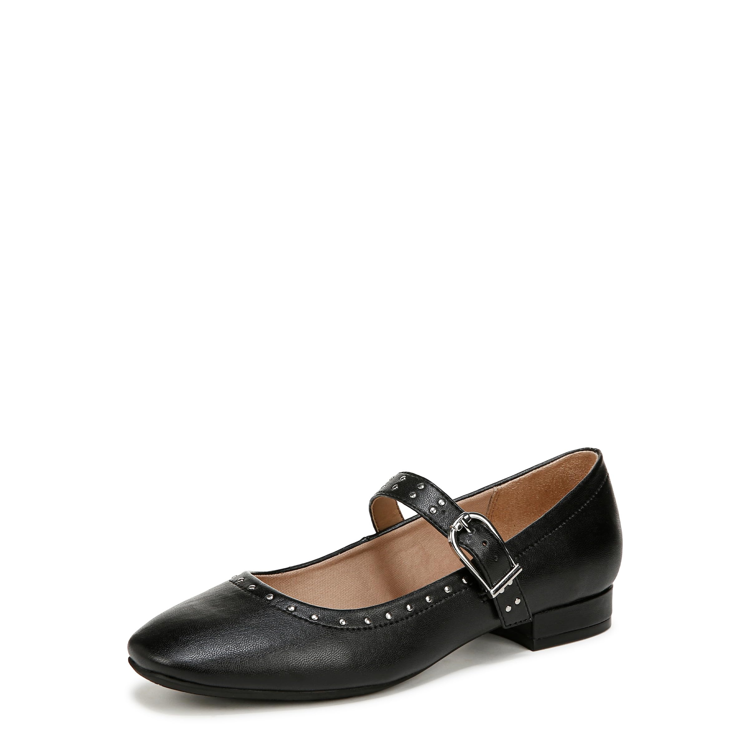 LifeStride Womens Cameo MJ 2 Mary Jane Flat Black Faux Leather 5 M