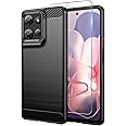 for Moto G Power 2025 Case: with Screen Protector Shock-Absorption Flexible TPU Rubber Protective Cover for Moto G Power 5G 2025 Phone Case(Black)