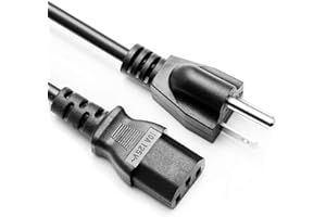 TROSPOW 8.2ft 3 Prong Guitar Amp Power Cord Replacement for Fender Mustang I V2 Amp LT-25 GT-40 Rumble 40 25 100 15 500 Amp Amplifiers AC Power Cable