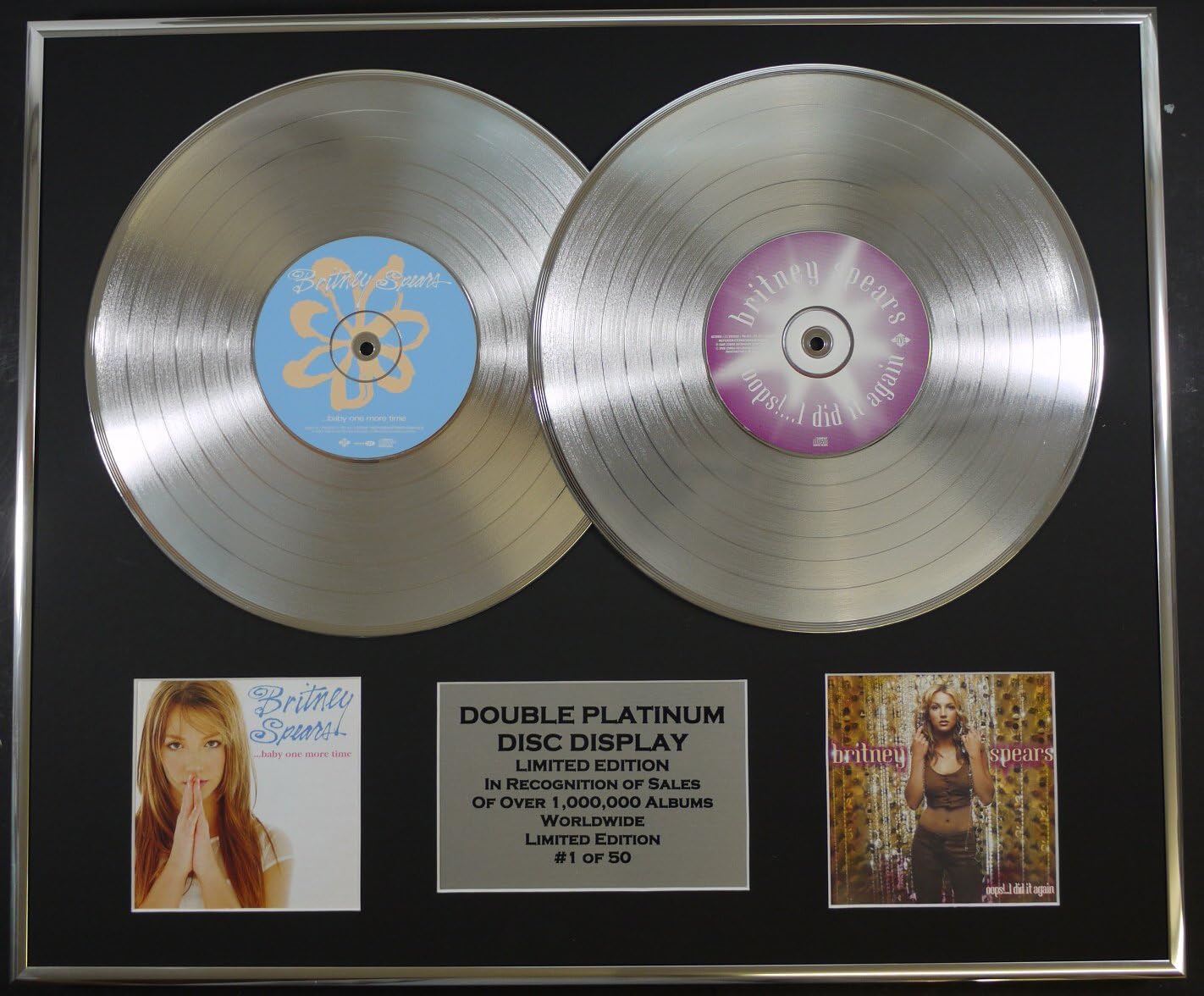 Britney Spears Zweifache Platin Schallplatte Display Limitierte Edition Coa Baby One More Time Oops I Did It Again Amazon De Kuche Haushalt