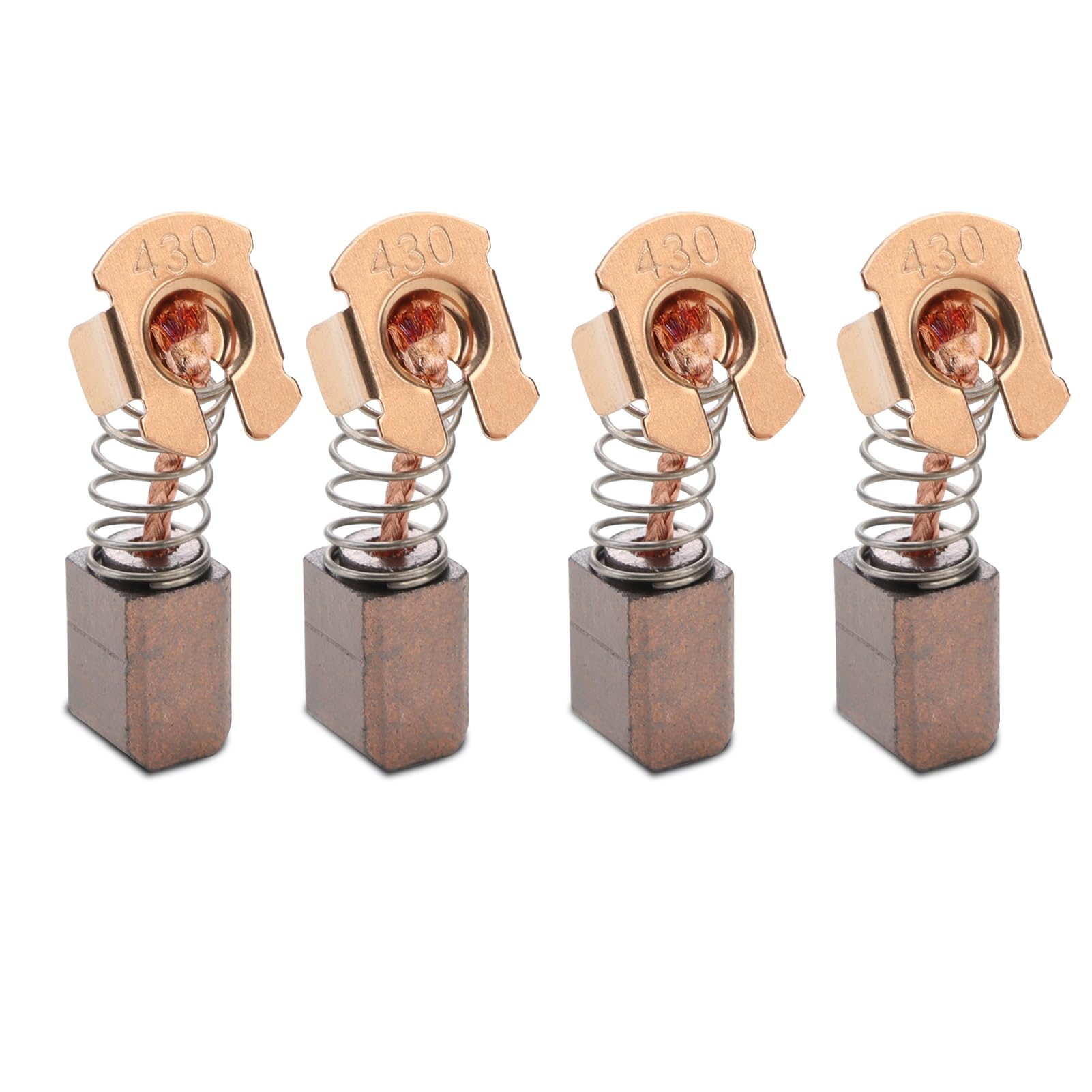 4 PCS CB430 Carbon Brushes Compatible with Makita Cordless Angle Grinder 18V LXT BGA450 BGA452 DGA452 GA400BGA402 GA400D, High-Density Motor Carbon Brush 191971-3 Replacement Part for Electric Tools