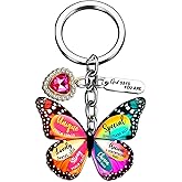 WXCATIM Butterfly Keychains For Women Butterfly Accessories Christian Keychain Womens Stocking Stuffers 2026 Bible Verse Religious Inspirational Gifts For Women Mom Girl Female Her Unique