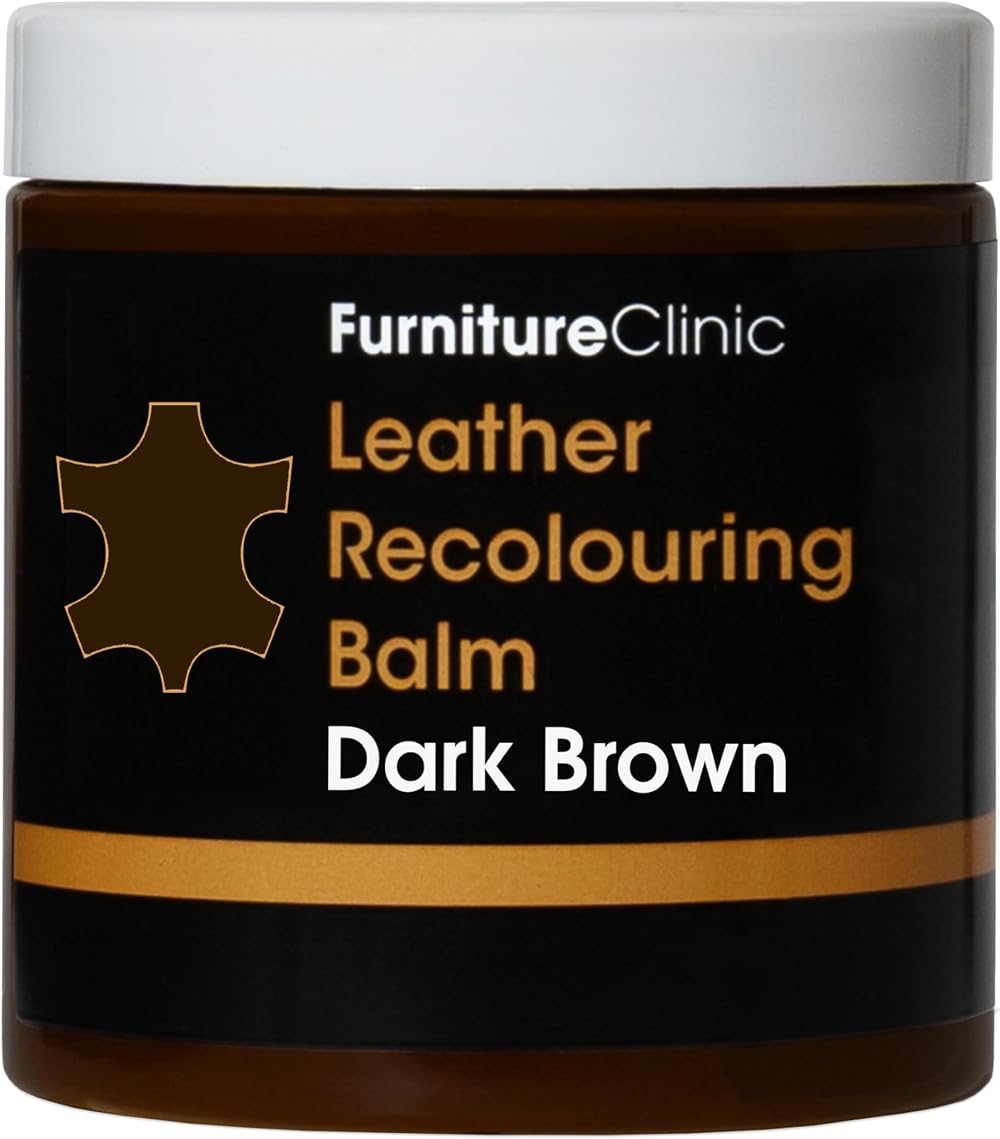 Furniture Clinic Leather Recolouring Balm Dark Brown 16 Colours