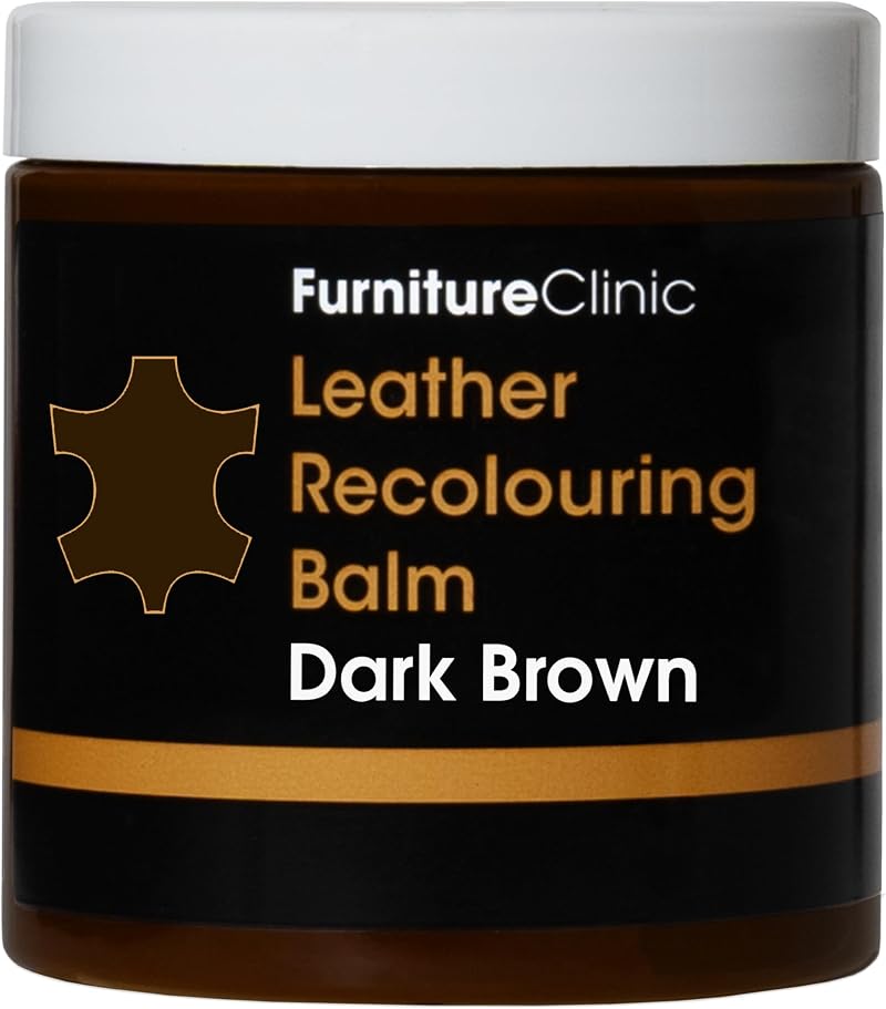 Furniture Clinic Leather Recolouring Balm Dark Brown 16 Colours