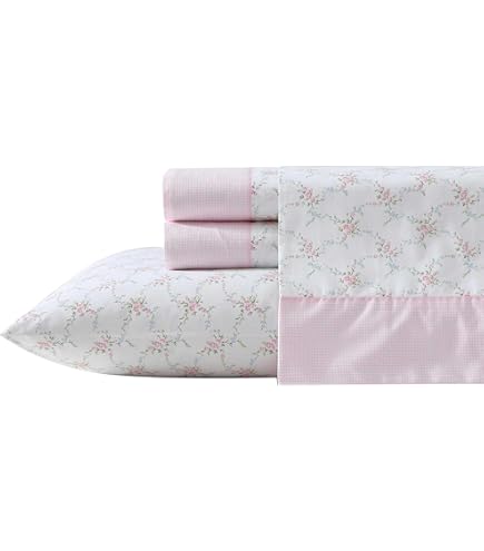 Amazon.com: Laura Ashley - Sheet Set, Super Soft Bedding Set with