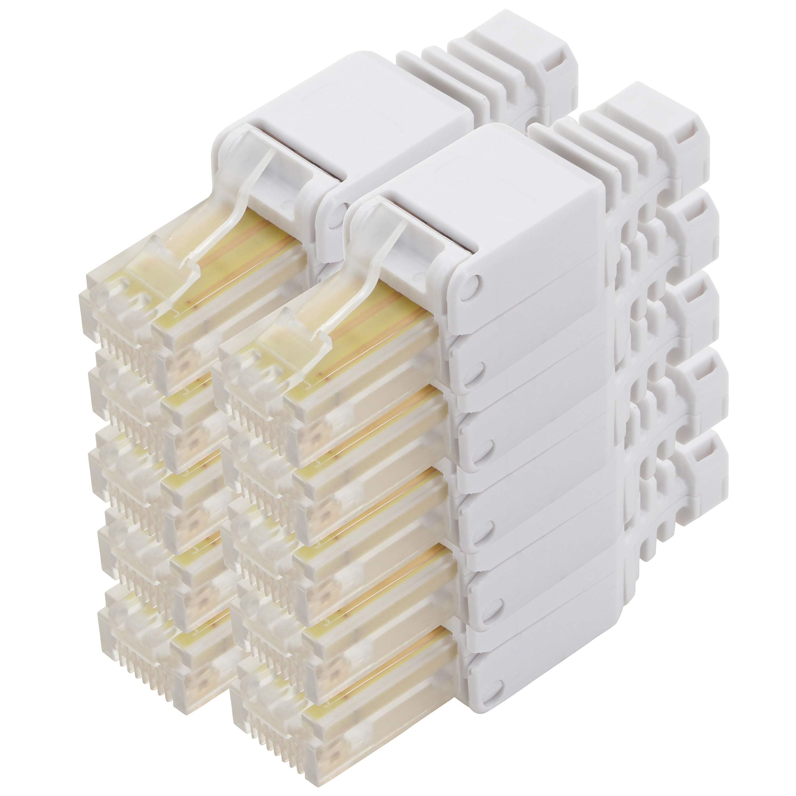 1aTTack.de Cat. 5e tool-free plug unshielded AWG 24-26 for flexible and rigid inner conductors gold-plated contacts 10 pieces — image 1