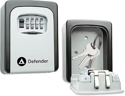 Defender Key Safe Outdoor Wall Mounted 4-Dial Combination Waterproof