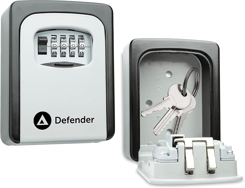Defender Key Safe Outdoor Wall Mounted 4-Dial Combination Waterproof