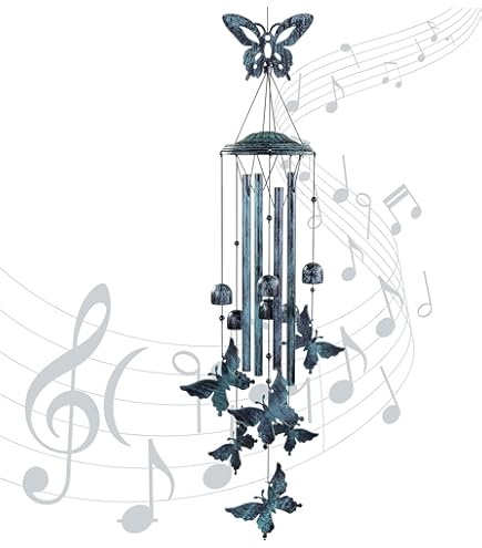 Carillon éolien En Acrylique Forme Dauphin - Bleu Et Argent, Tubes Aluminium - Pour Jardin, Terrasse, Intérieur - Cadeau Déco Apaisant, Longueur 75 Cm