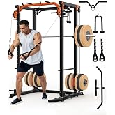 Garvee Power Cage, 2000LBS Multi-Functional Power Rack with Pulley System