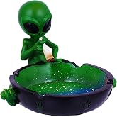 Fantasy Gifts, Ornament, Alien Smoking Ashtray, Home Décor, Multicolor, 4 inches
