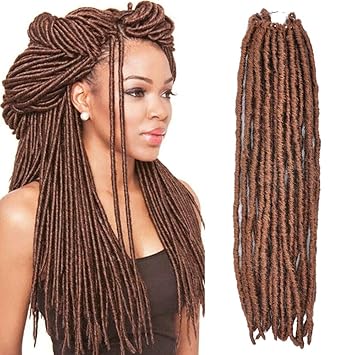 Amazon Com Mscharm 6packs 20inch Straight Goddess Locs Crochet