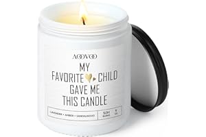 AOOVOO Mom Gifts - Funny Mom Candles, Mother Day Candle Gifts, Mom Candle Gift, Mom Birthday Gifts, Lavender Scented Candle, 9 oz Soy Wax
