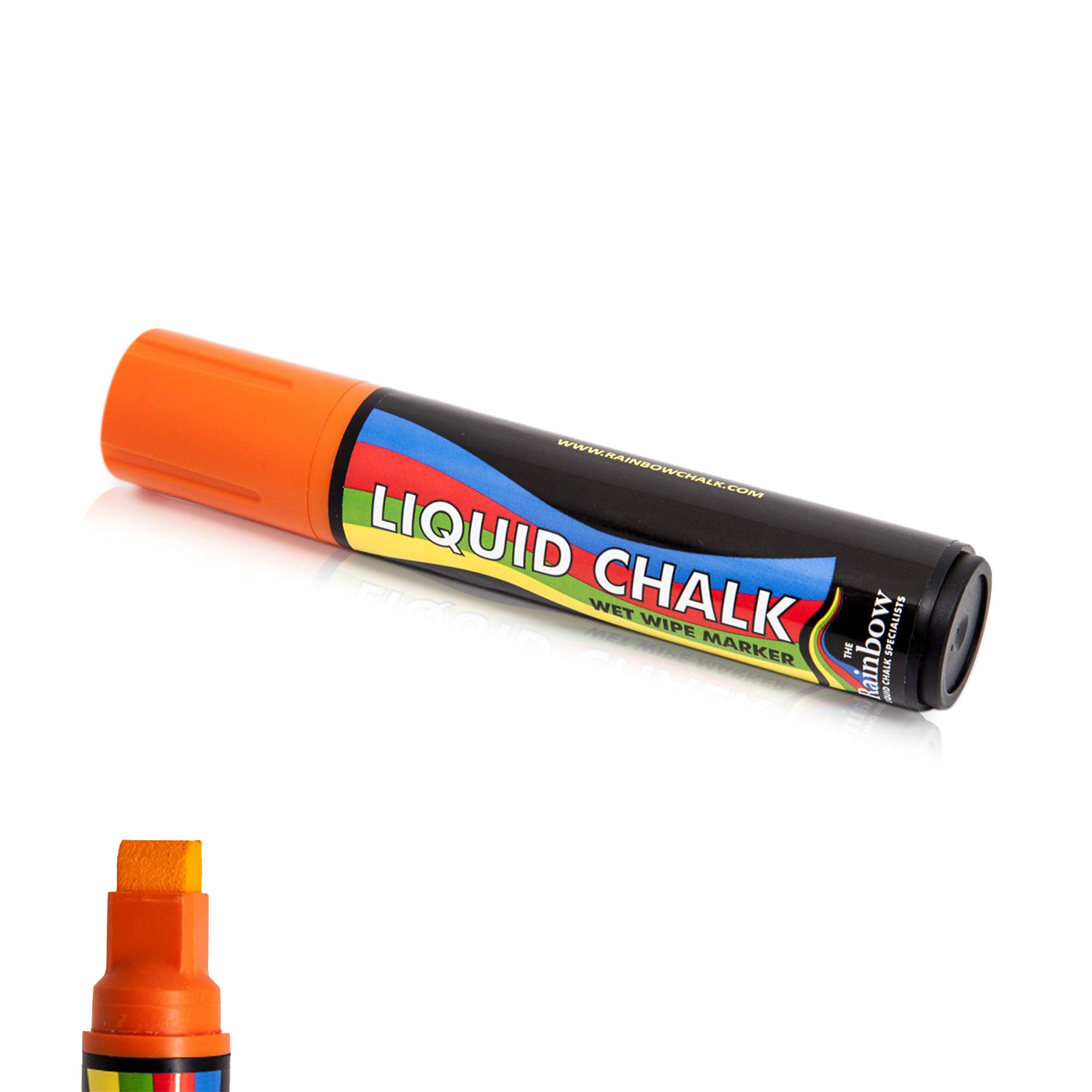 Liquid Chalk Marker Pen Large Orange - 15mm Nib