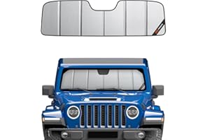 Pigenius Windshield Shade for Jeep Wrangler JL 2018-2025, Gladiator 2020-2025 Sunshade- Safeguard