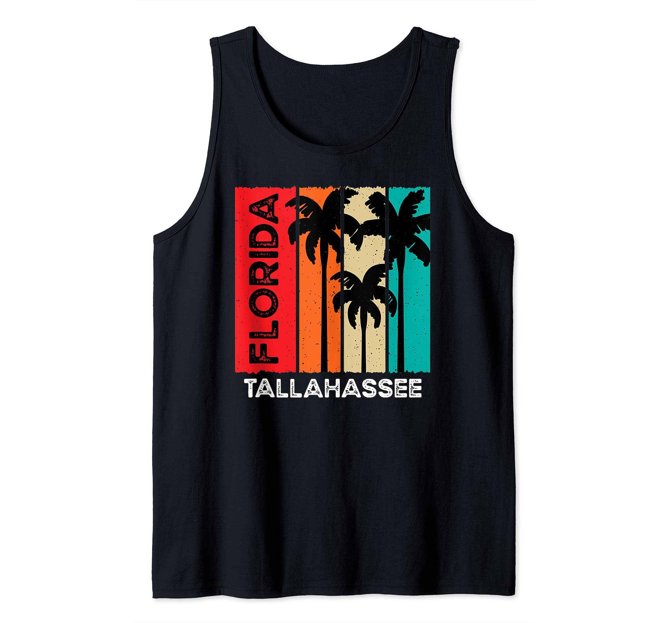 Vintage Retro Tallahassee FL Tourist Native Florida Tank Top