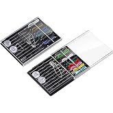 HESTYA 20 Pcs Pre-Threaded Sewing Needles Kit with Case | 2 Boxes Home and Travel Sewing Kit for Adults and Beginners, Ready for Instant Hand Sewing Repairs, for Travel Home Office