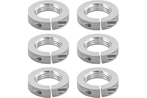 Sewtanc Sure-Loc Lock Rings Full Size Lock Ring with Precise Matingstandard 7/8-14 Inch Easy On/Off Splint Ring Design Die Lock Rings Applies Constant Pressure 6pcs