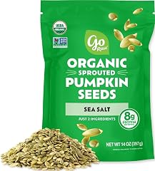 Go Raw Organic Sprouted Pumpkin Seeds - Sea Salted Pepita Snack | Keto, Non-GMO, Vegan, Gluten-Free, Kosher, Paleo, Protein-P