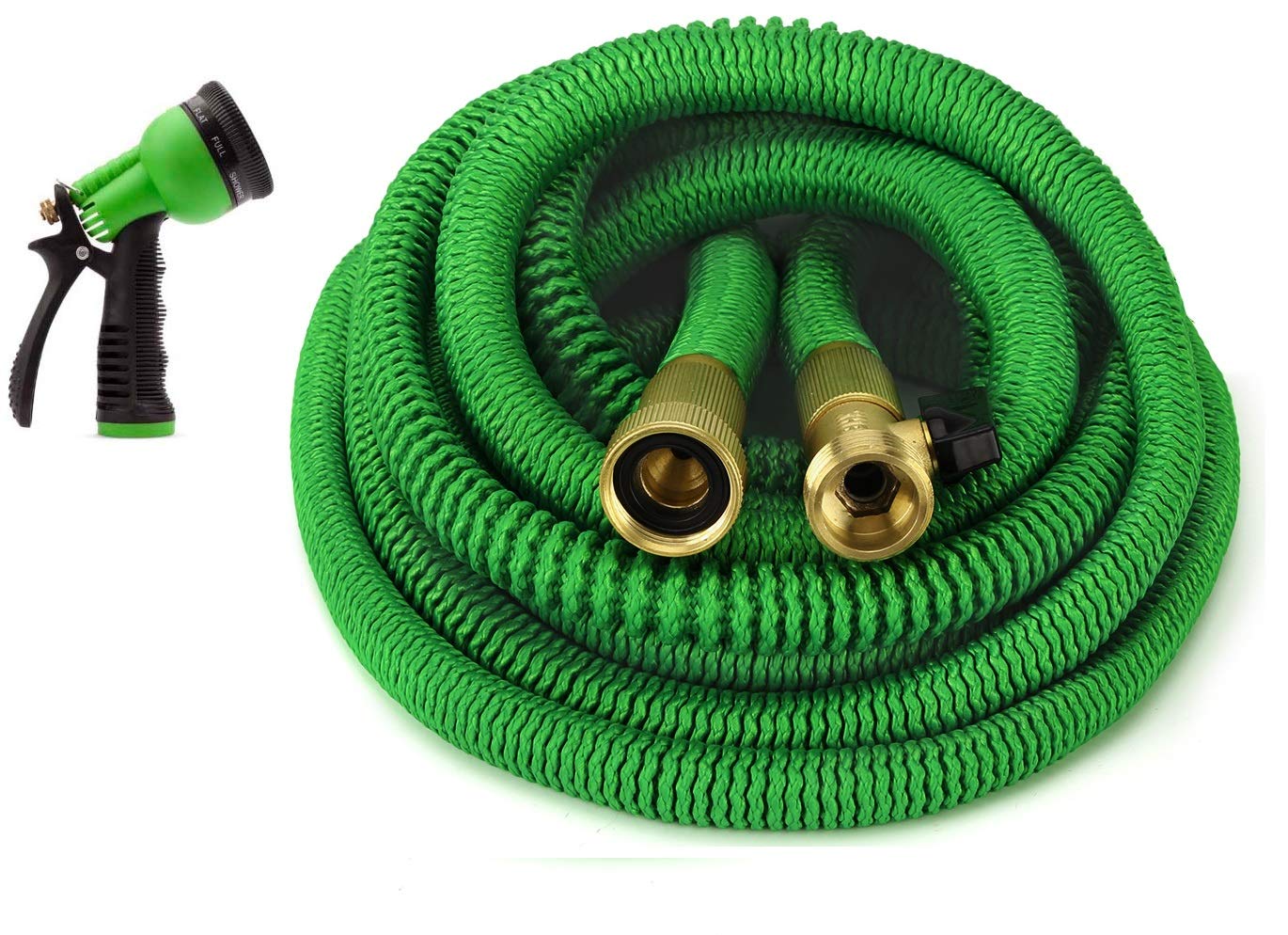 DELUXE 50ft Expandable Hose with SOLID BRASS Fittings + FREE Deluxe