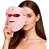 INIA GLOW 4D Wireless Red Light Therapy Mask for Face, Dual NIR, 320 LEDs | 4D Contour-Fit, Under-Eye Cooling, 4 Modes, Cordless &amp; Rechargeable, Home &amp; Travel Use, Skincare Gift for Women Wife Mom