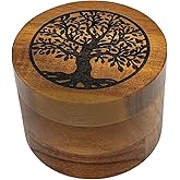 Small Urns for Human Ashes Keepsake Wood Mini Urn Cremation Keepsake Box for Male/Female Human/Pet Ashes Tree of Life Engraved Biodegradable Funeral Cremate Memorial Box