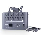 Pknight 4-Channel 40A RDM/DMX Dimmer, Switch &amp; Relay Pack | Flicker-free low-wattage LED dimming without a dummy load, dual 20A lines, 10A per channel and 16 chase programs