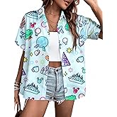 Magical Shirts for Women You've Got A Friend in Me Shirt Hawaiian Castle Tshirt Cute Family Vacation Button Up Tops