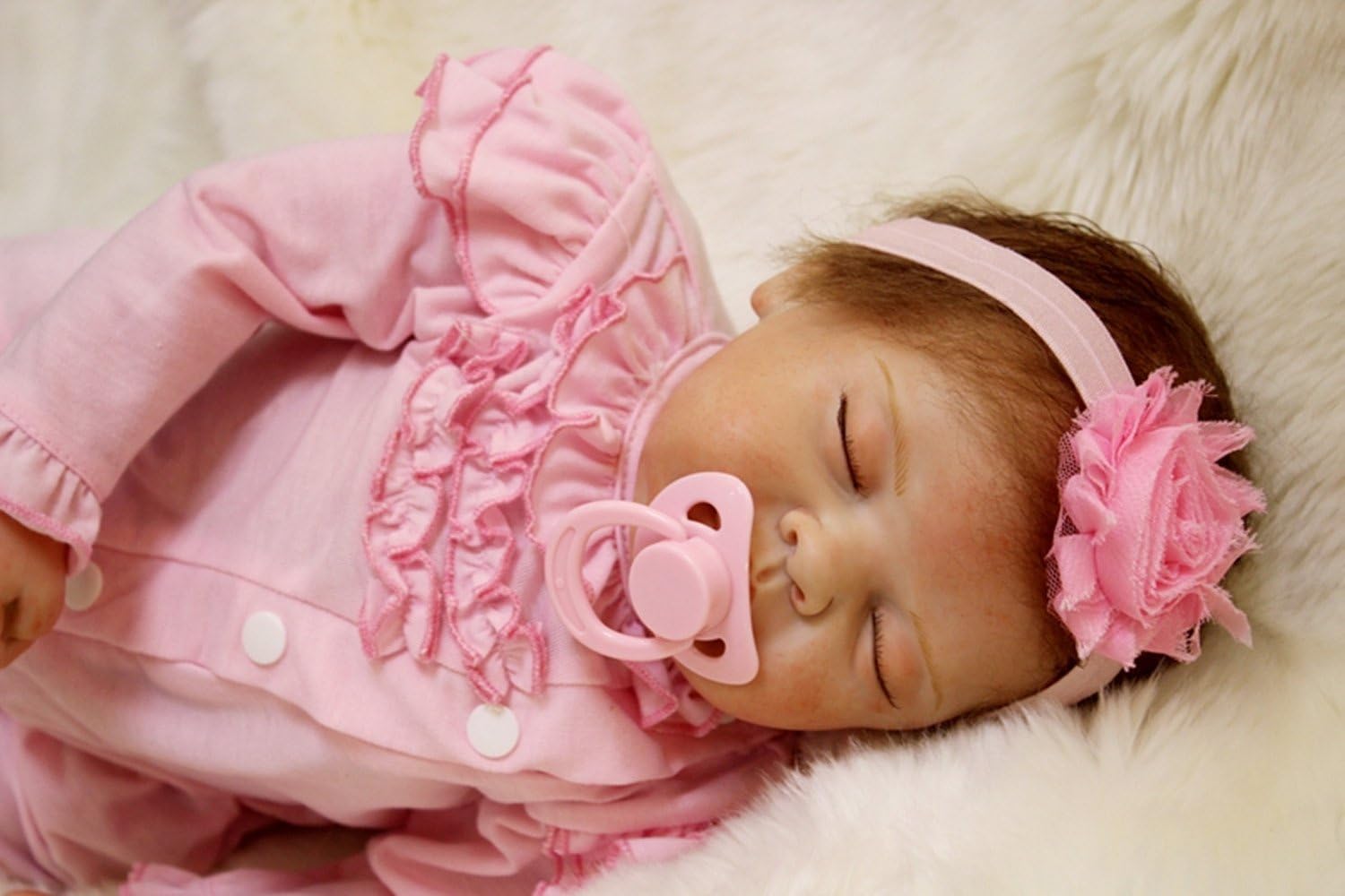 Prezzo ZELY Realistica Reborn Bambola Bambole Neonato Ragazza Occhi Chiusi Silicone Vinile Magnetica Baby Doll 20 Pollici Giocattoli Offerte
