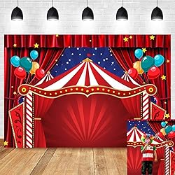 Red Curtain Stars Photography Backdrop Newborn Baby